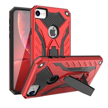 ETUI DO IPHONE 7 / 8 PANCERNE MOCNE ARMOR CASE PODSTAWKA BUMPER + SZKŁO