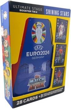 Миниатюрные жестяные футбольные карточки УЕФА Topps с изображением матча на ЕВРО-2024 с выбором цвета