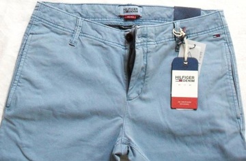 TOMMY HILFIGER spodnie CHINO stretch chinos- 32/34