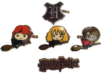 ZESTAW PIERŚCIONKÓW HARRY POTTER RON HERMIONA DLA DZIEWCZYNKI