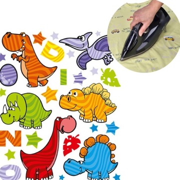 dinozaury naprasowanki dla dzieci na ubrania