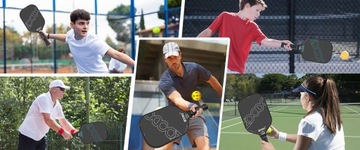 Набор ракеток PICKLEBALL черный ZOODO P1 USAPA + 4 мяча + сумка