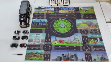 Игрушечная полицейская машина 7 в 1 со звуковыми и световыми эффектами. Автомобильный вертолет с инерционным приводом