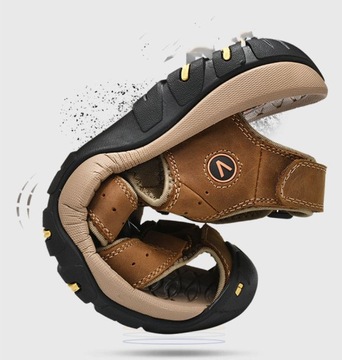 СПОРТИВНЫЕ САНДАЛИИ МУЖСКИЕ ТРЕККИНГОВЫЕ, МЯГКИЕ, ДЫШАЩИЕ, УДОБНАЯ ОБУВЬ, размер 46