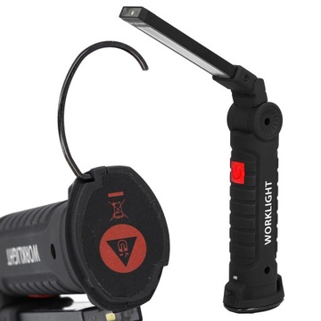 СВЕТ МАСТЕРСКОЙ LED USB перезаряжаемый с магнитом COB 5 в 1