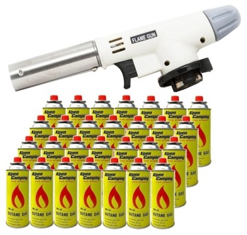 PALNIK GAZOWY kartusz CERAMICZNY lutlampa + 28xGAZ