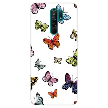 Etui do Xiaomi Redmi 9 Wzory Motyle Kolorowe Motylki Butterfly