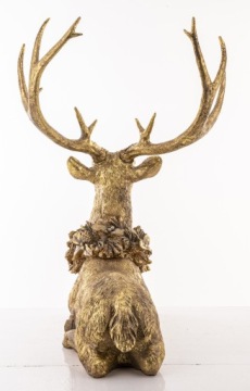 РОЖДЕСТВЕНСКАЯ ФИГУРКА ОЛЕНЯ ЗОЛОТОЙ ОЛЕНЬ УКРАШЕНИЕ