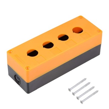 Kaseta sterownicza obudowa żółta 4x otwór 22mm