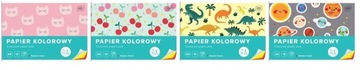 ZESZYT PAPIERÓW KOLOROWYCH A4/10K (10SZT)