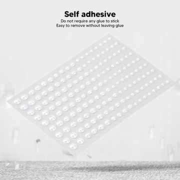 2 листа наклейки для макияжа с искусственным жемчугом