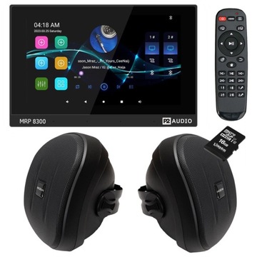 P2 AUDIO RADIO INTERNETOWE PODTYNKOWE Z BLUETOOTH SD + 2 GŁOŚNIKI 40W