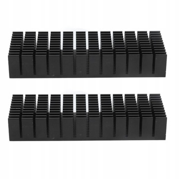 2 szt. RADIATOR ALUMINIOWY 120x40x20mm