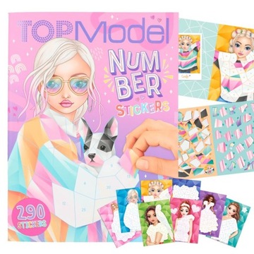 TOP MODEL ZEST. KREATYWNY WYKLEJANKA +290 NAKLEJEK