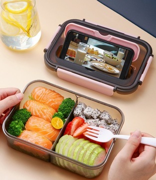 POJEMNIK LUNCHBOX z ZESTAWEM SZTUĆÓW 3W1 (1.1L)