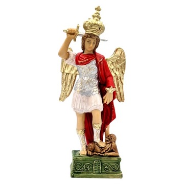 Figurka św. Michał Archanioł z Gargano 13,5 cm, kolorowy, ręcznie malowany