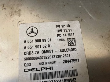 ECU MERCEDES TŘÍDA E W207 W212 OE A6519009901 A6519016201