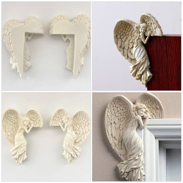 Украшение дверной коробки настенными скульптурами «Крылья ангела»