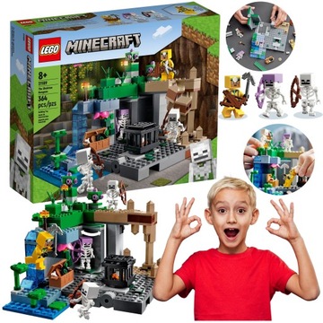 KLOCKI LEGO MINECRAFT LOCH SZKIELETÓW SZKIELETY 21189 GRA MINEKRAFT PREZENT