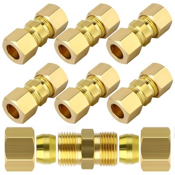 ZŁĄCZKA ŁĄCZNIK PRZEWODÓW HAM Ø4.75mm OD 3/16” M10 BEZ ZAKUWANIA 6 SZT.