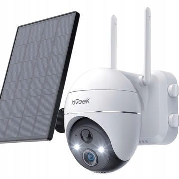KAMERA SOLARNA ZEWNĘTRZNA OBROTOWA IP WIFI 2K 3MPX FULL HD+ DO MONITORINGU
