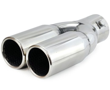 БЕСПЛАТНАЯ ПОДАРОК# НАКОНЕЧНИК ГЛУШИТЕЛЯ ДВОЙНОЙ НЕРЖАВЕЮЩАЯ СТАЛЬ