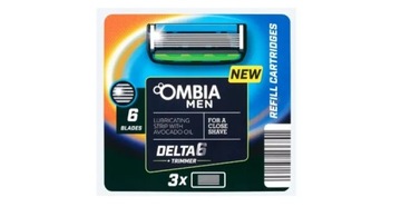 WKŁADY OMBIA MEN DELTA TRIMMER 6 3 SZT 4061458136891