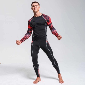 ТЕРМОАКТИВНАЯ ОДЕЖДА НАБОР ЛЕГГИНГИ RASHGUARD М