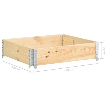 NADSTAWKA PALETOWA 100X100CM DREWNO SOSNOWE