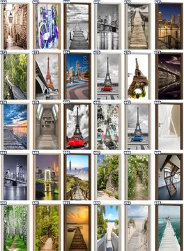 NAKLEJKA na DRZWI Meble Fototapeta Okleina ODPORNA