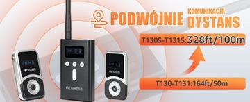 Retekess T130S System Przewodnika Turystycznego, Przenośny System Audio