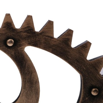 2X деревянное колесо с шестерней в стиле стимпанк