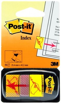 Zakładki Post-it Podpisz Tutaj 50szt