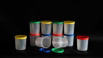 Pojemnik warsztatowy 200ml bezb-czerwony do śrub, gwoździ