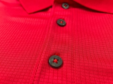 IZOD GOLF красная клетчатая рубашка-поло, размер L