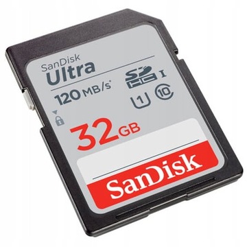 Карта памяти SANDISK Ultra SDHC 32 ГБ 120 МБ/с