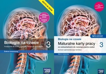 2W1 BIOLOGIA NA CZASIE 3 PODRĘCZNIK ZR 2024 + MATURALNE KARTY PRACY