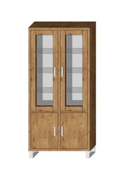 Witryna SARA LOFT WHITE 4D 100 wysoka - lancelot