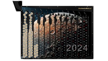 Kalendarz 2024 Księżyc | Skarbonka na 5 zł na 2024 rok