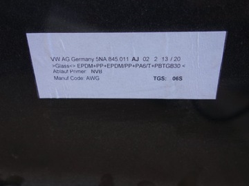 ДАТЧИК КАМЕРЫ ВЕТРОВОГО СТЕКЛА VW TIGUAN II 5NA 2020