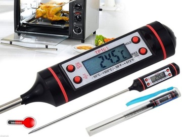 TERMOMETR INOX GRILLOWY ELEKTRONICZNY SZPILKOWY