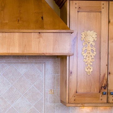 Dekoracyjne nakładki Drewniane rzeźbione aplikacje z drewna