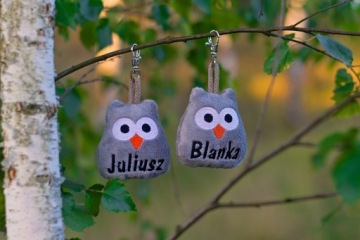 Брелок-кулон с индивидуальной вышивкой С ИМЕНЕМ