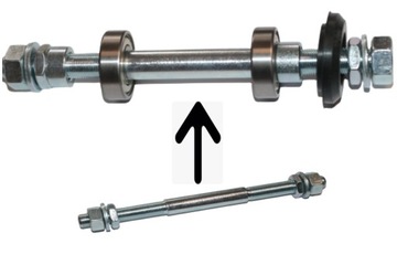 OŚ KOŁA TYŁ KOMPLETNA ROMET OGAR 200 205 KADET