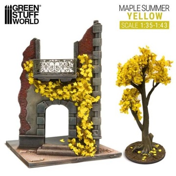 GSW 4642 Folige - Желтый клен - большой // Клон (реалистичные листья)