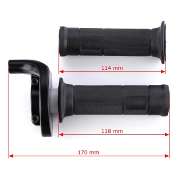 Мотоцикл универсальный Rolgas + резиновые ручки черный + кабель 120 см