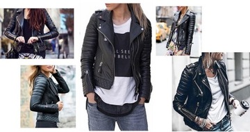 #HM41 __ RAMONES _ LEATHER_ весенняя классическая потрясающая женская КУРТКА __ M