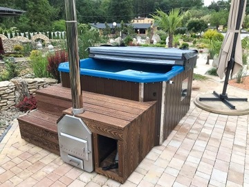 Balia beczka kąpielowa jacuzzi spa ogrodowe hit