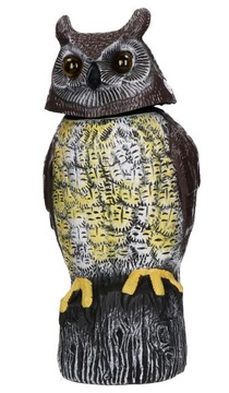 ОТПУСКАТЕЛЬ ПТИЦ СОВА ПОДВИЖНЫЙ СОЛНЕЧНЫЙ МАКЕТ ПТИЦЫ-ХИЩНИКА БЕЗ ВРЕДИТЕЛЕЙ