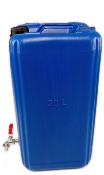 Контейнер для воды с краном 30 л пузырьковый резервуар ТВЕРДАЯ пластиковая канистра